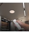 Plafonnier LED V-Tac 30W/60W/30W aspect bois - 3-en-1 CCT, télécommande