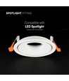 Spot encastrable GU10 - Rond, blanc, aluminium, sans ampoule