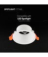 Spot encastrable GU10, anti-éblouissement - Rond, blanc, Deep Anti Glare, sans source