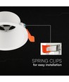 Spot encastrable GU10, anti-éblouissement - Rond, blanc, Deep Anti Glare, sans source