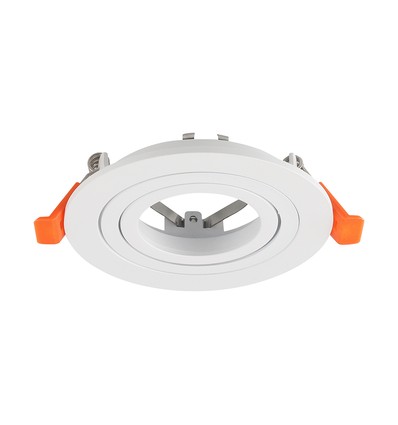 Spot encastrable GU10 - Rond, blanc, aluminium, sans source lumineuse