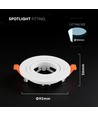 Spot encastrable GU10 - Rond, blanc, aluminium, sans source lumineuse