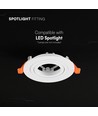 Spot encastrable GU10 - Rond, blanc, aluminium, sans source lumineuse
