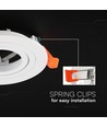 Spot encastrable GU10 - Rond, blanc, aluminium, sans source lumineuse
