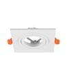Spot encastrable V-Tac GU10 - Carré, blanc, aluminium, sans source lumineuse