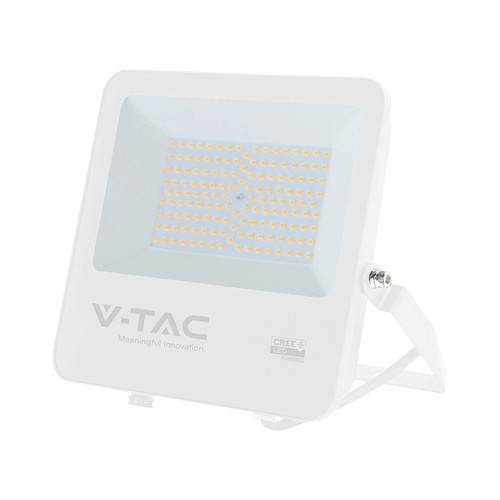 Projecteur LED 100W - 135lm/W, IP65, boîtier blanc, garantie 6 ans, puce CREE