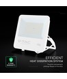 Projecteur LED 100W - 135lm/W, IP65, boîtier blanc, garantie 6 ans, puce CREE