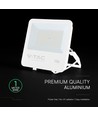 Projecteur LED 100W - 135lm/W, IP65, boîtier blanc, garantie 6 ans, puce CREE