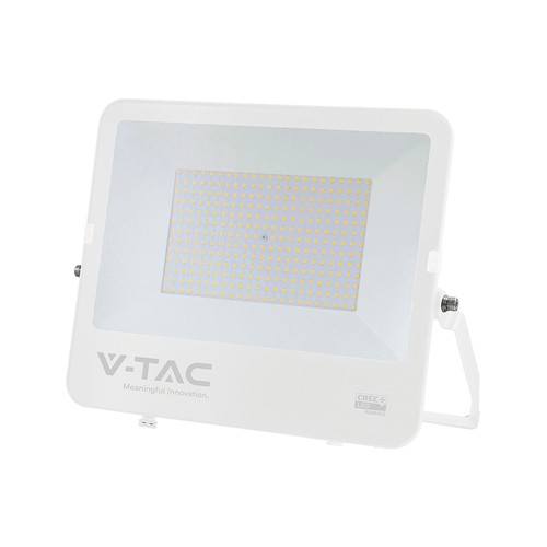 Projecteur LED V-Tac 200W - 135lm/W, IP65, boîtier blanc, LED Cree, garantie 6 ans