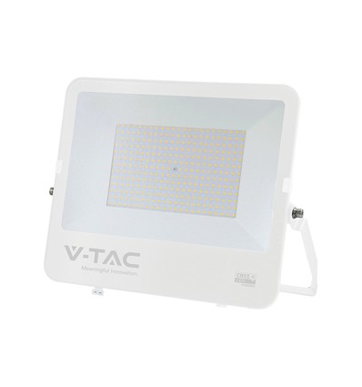 Projecteur LED V-Tac 200W - 135lm/W, IP65, boîtier blanc, LED Cree, garantie 6 ans