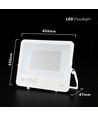 Projecteur LED V-Tac 200W - 135lm/W, IP65, boîtier blanc, LED Cree, garantie 6 ans