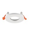Spot encastrable GU10 - Rond, blanc, aluminium, IP44, sans ampoule