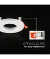 Spot encastrable GU10 - Rond, blanc, aluminium, IP44, sans ampoule
