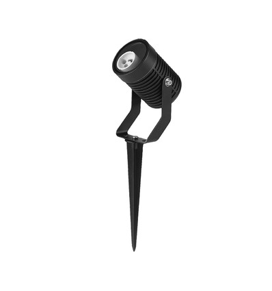 Spot de jardin GU10 avec piquet - Noir, aluminium, IP65 extérieur, sans ampoule