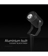 Spot de jardin GU10 avec piquet - Noir, aluminium, IP65 extérieur, sans ampoule