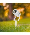 Spot de jardin GU10 avec piquet - Blanc, aluminium, IP65, sans ampoule