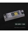 Alimentation 36W / 24V DC pour rubans LED - 1,5A, IP20, Slim