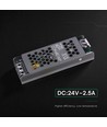 Alimentation Slim 60W / 24V DC pour rubans LED - 2,5A, IP20