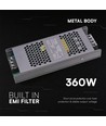 Alimentation Slim 360W / 24V DC pour rubans LED - 15A, IP20 intérieur