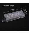 Alimentation LED 60W / 24V DC - 2.5A, étanche IP67