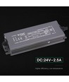 Alimentation LED 60W / 24V DC - 2.5A, étanche IP67