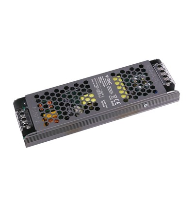 Alimentation 200W / 12V DC pour rubans LED - 16,5A, IP20, Slim