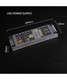 Alimentation 200W / 12V DC pour rubans LED - 16,5A, IP20, Slim