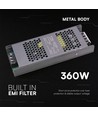 Alimentation Slim 360W / 12V DC - 30A, IP20, pour rubans LED
