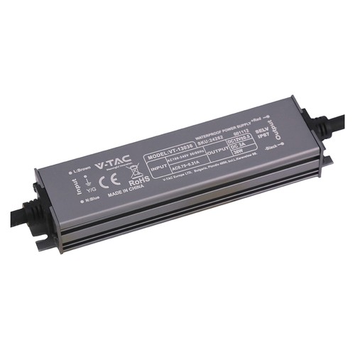 Alimentation 36W / 12V DC - 3A, étanche IP67