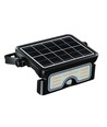 Projecteur solaire LED 7W avec détecteur PIR - 3.7V, boîtier noir, CCT 3-en-1