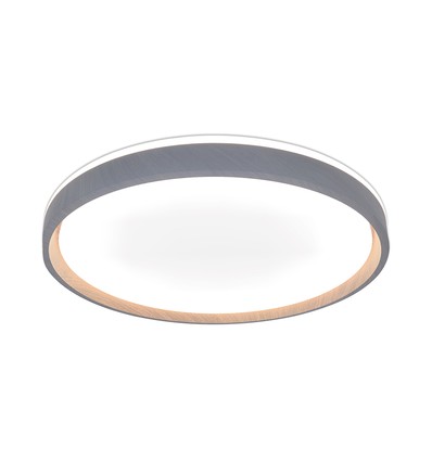 Plafonnier LED V-Tac 40W avec télécommande - CCT 3-en-1, dimmable, finition bois, Designer Domelight