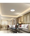 Plafonnier LED V-Tac 40W avec télécommande - CCT 3-en-1, dimmable, finition bois, Designer Domelight