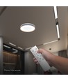 Plafonnier LED V-Tac 40W avec télécommande - CCT 3-en-1, dimmable, finition bois, Designer Domelight
