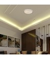Plafonnier LED design 60W avec télécommande - CCT 3-en-1, dimmable, anneau noir, source lumineuse incluse