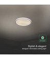 Plafonnier LED design 60W avec télécommande - CCT 3-en-1, dimmable, anneau noir, source lumineuse incluse