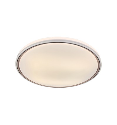 Plafonnier LED V-Tac 30W/60W/30W avec télécommande - 3-en-1, dimmable, anneau brun, source incluse