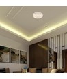 Plafonnier LED V-Tac 30W/60W/30W avec télécommande - 3-en-1, dimmable, anneau brun, source incluse