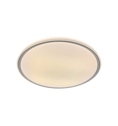 Plafonnier LED V-Tac 30W/60W/30W avec télécommande - CCT 3-en-1, dimmable, anneau gris, source incluse
