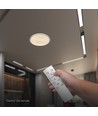 Plafonnier LED V-Tac 30W/60W/30W avec télécommande - CCT 3-en-1, dimmable, anneau gris, source incluse