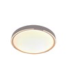 Plafonnier LED V-Tac 30W/60W/30W avec télécommande - CCT 3-en-1, dimmable, finition bois, design