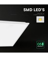 Dalle LED V-Tac 60x60, 40W - 120lm/W, CCT, Rétroéclairée