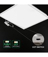 Dalle LED V-Tac 60x60, 40W - 120lm/W, CCT, Rétroéclairée