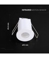 Détecteur de mouvement infrarouge compact - Blanc, IP20, max 400W LED
