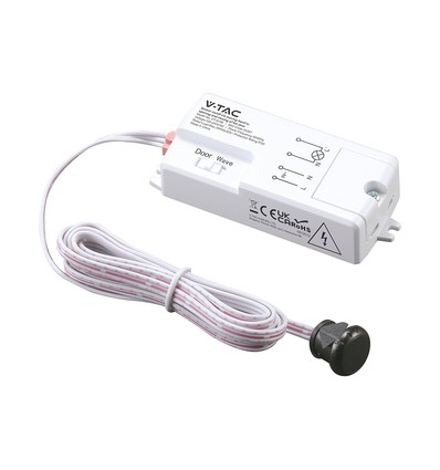 Détecteur de mouvement infrarouge V-Tac - Blanc, 2-en-1, max 200W LED, IP20 intérieur