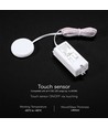 Capteur tactile infrarouge V-Tac, blanc - Max 600W LED, fonction tactile intégrée, fonctionne à travers le plateau