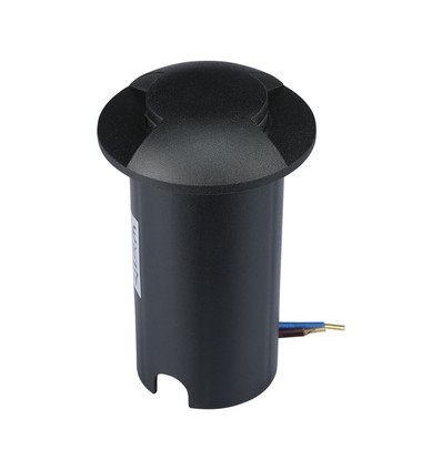 Spot LED à encastrer V-Tac 1W - IP67, boîtier noir, 6400K