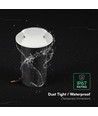 Spot LED à encastrer V-Tac 1W - IP67, boîtier blanc, 6400K