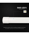 Réglette LED V-Tac 56,6cm 20W - 120lm/W, CCT 3-en-1, Slim, source incluse