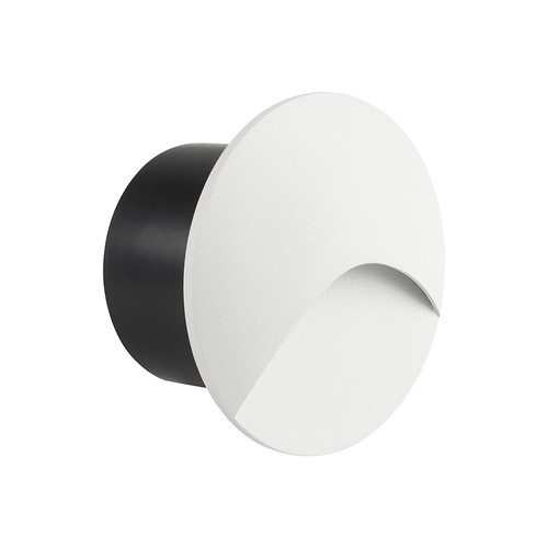 Spot encastrable LED 3W pour escalier - Rond, blanc, IP65, 3000K