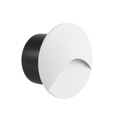 Spot encastrable LED 3W pour escalier - Rond, blanc, IP65, 3000K